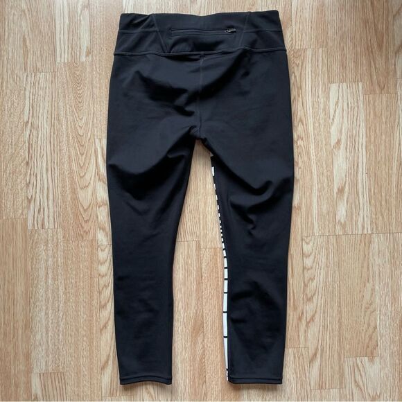 Athleta Black/White Striped Leggings - Size: XS - Picture 11 of 11